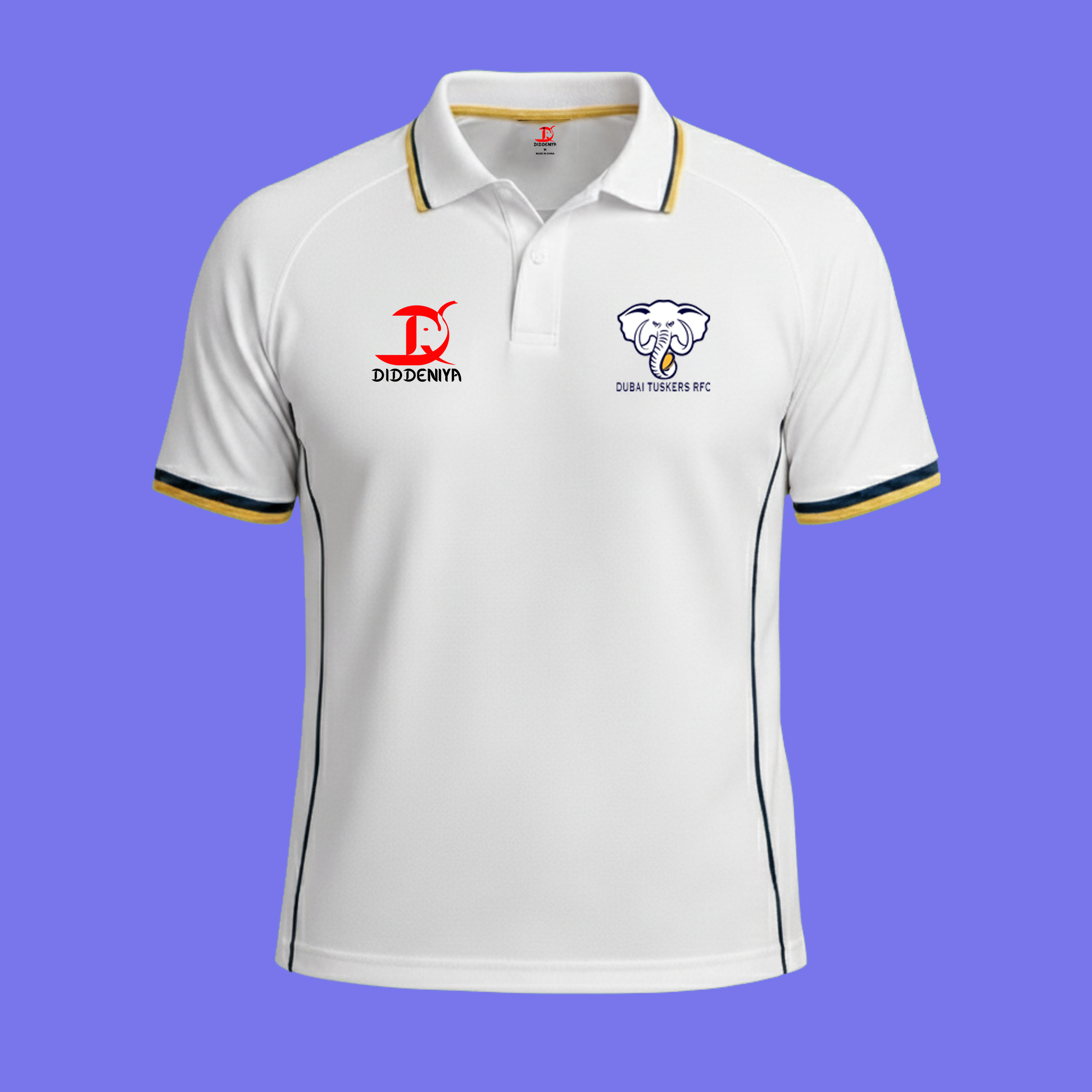Dubai Tuskers Polo T-Shirt - Image 2